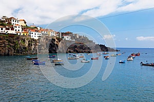 Camara de Lobos port near Funchal, Madeira Island, Portugal