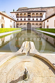 Camares Patio of Alhambra, Granada, Spain photo