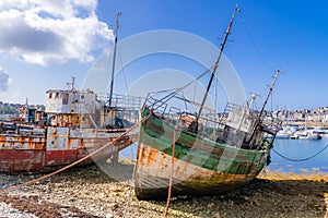 Camaret-sur-Mer in Brittany, the boats cemetery photo