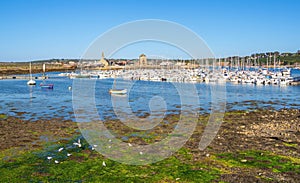 Camaret sur Mer, coastal town in Brittany, low tide photo