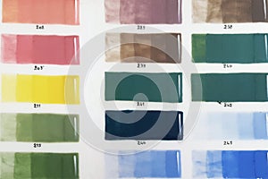 Ceramic colours study