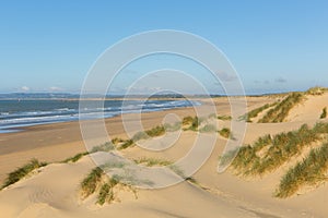 Camber Sands sandy beach East Sussex UK photo