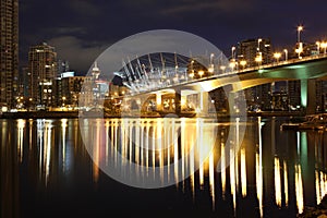 Cambie Street Bridge Twilight, Vancouver Long Expo