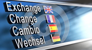 Cambio, change, exchange, Wechsel photo