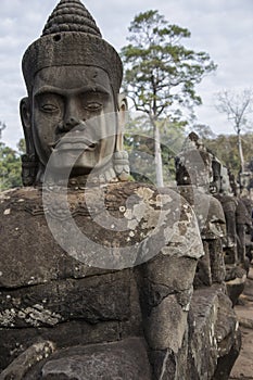 Cambodia, ancient statue