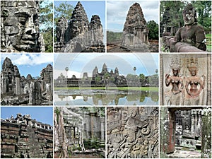 Cambodia Angkor highlights collage