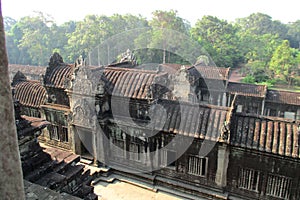 Cambodia Angkor Wat view from the window