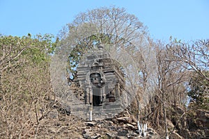 Cambodia. Ashram Maha Rosei temple. Angkor Borei city. Ta Keo province.