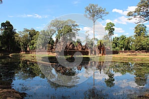 Cambodia. Banteay Srei Temple. Siem Reap Province. Siem Reap City.