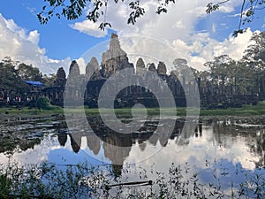 Cambodia Bayon Temple Reflections