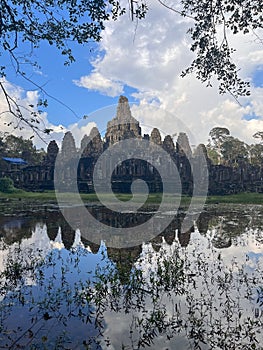 Cambodia Bayon Temple Reflections