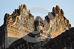 Cambodia - Close-up view of Angkor Wat temple