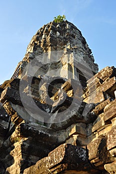 Cambodia - Close-up view of Angkor Wat temple