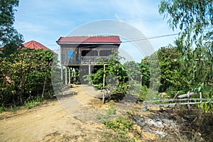 Cambodia. Mekong River.The border with Laos.Stung Treng city