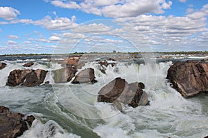 Cambodia. Mekong River. Stung Treng Province. Stung Treng City.