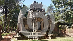 Cambodia. Phimeanakas temple. Angkor Thom city. Siem Reap province.