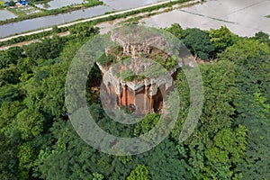 Cambodia. Phnom Da Temple. Angkor Borei City. Ta Keo Province.