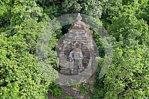 Cambodia. Phnom Da Temple. Angkor Borei City. Ta Keo Province.