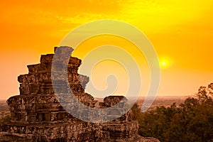 Kambodža západ slunce 