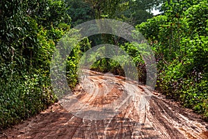 Cambodian mud road