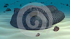 Cambric trilobite render