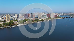 Cambridge aerial view, Boston, Massachusetts MA, USA