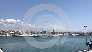 Cambrils, Spain, A bridge over a body of water