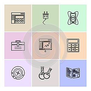camcoder , camera , video , multimedia , computer , setting , eps icons set vector