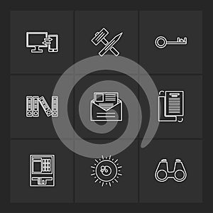 camcoder , camera , video , multimedia , computer , setting , eps icons set vector photo
