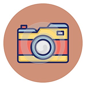 Camcorder, camera Vector Icon which can easily edit