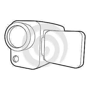 Camcorder icon, isometric 3d style