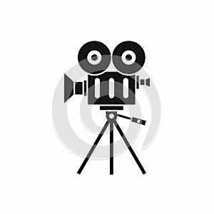 Camcorder icon, simple style
