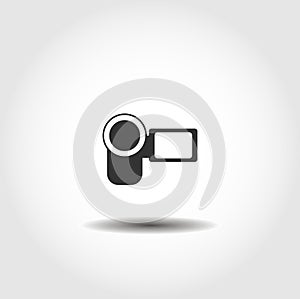 Camcorder isolated icon. camera, media design element