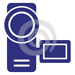 Camcorder Isolated Vector Icon fully editable