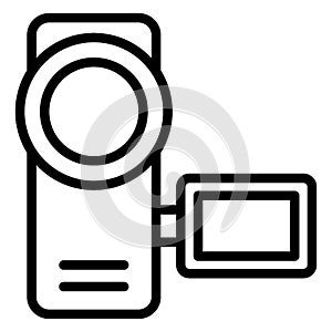 Camcorder Isolated Vector Icon fully editable
