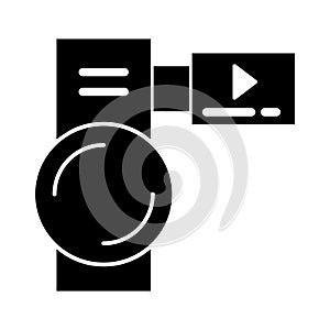 Camcorder Isolated Vector icon which can easily modify or edit