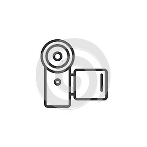 Camcorder line icon