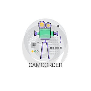 Camcorder Shooting Camera Film Production Industry Icon