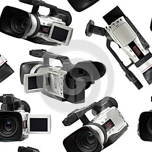 Camcorders seamless wallpaper