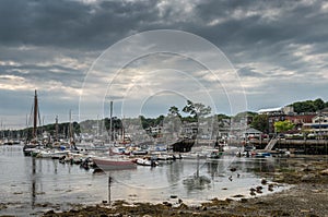 Camden Harbor at Low Tide