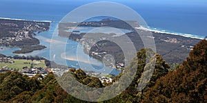 Camden Head and Laurieton from North Brother mountain