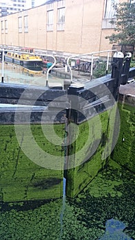 Camden lock along canal photo
