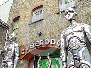 Camden Lock Bridge. A famous alternative culture shops