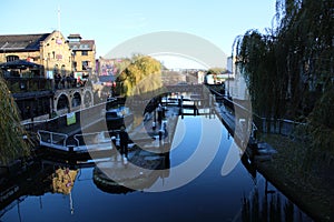 Camden Locks, Regent`s Canal, London, England