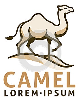 Camel Animal Design Illustration Mascot Icon