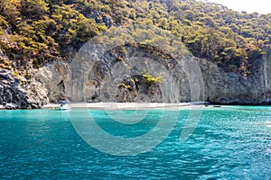 Camel Beach Turkish: Deve Plaji in Oludeniz. Fethiye, Mugla, Turkey.