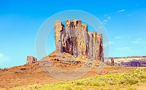 Camel Butte is a giant sandstone formation in the Monument valley