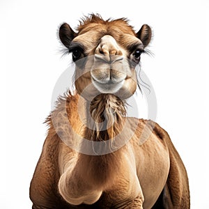 Emotionally Charged Camel Portrait In 8k Resolution photo