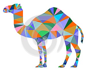 Camel color geometric symbol