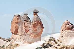 Camel formation in Devrent Valley, Cappadocia, Turkey